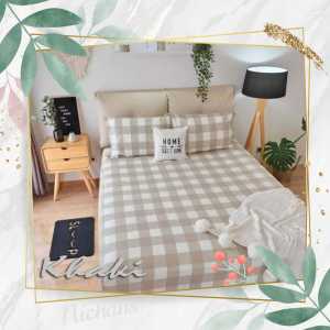 SPREI AESTHETIC KOREAN STYLE  SIZE 180x200 DAN 120x200 / SPREI MOTIF KOTAK-KOTAK ESTETIK ALA KOREA