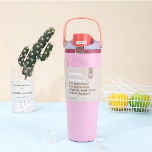 [100%Authentic] Owala FreeSip Sway30oz Insulated Water Bottle - StainlessSteel Sports Tumbler with Straw