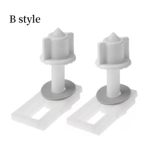 1 Pair Universal Toilet Lid Screw Hinges Tool Toilet Seat Screw Hinge Bolts Replacement Screws