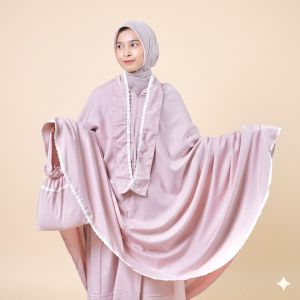 ZANORA - Mukena Dewasa 3 in 1 Renda Resleting Tali | Jasmine series by zanora