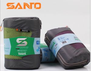 SANTO ผ้าเช็ดตัวแห้งเร็ว Microfiber สําหรับแค้มป์ปิ้ง เดินป่า ท่องเที่ยว ผ้าเช็ดตัวชายหาด