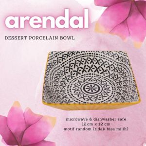 Arendal Porcelain Pudding Plate | Dessert Plate | Piring Kue Keramik