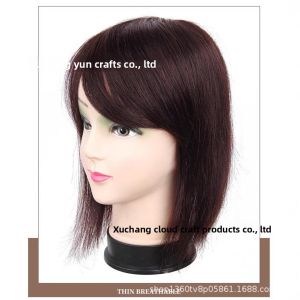 12*12-20/25/30cm 100% Human Hair Piece Topper Hair Replacement Cover White Hair Breathable And Lightweight Wig Increase Hair Volume For Woman