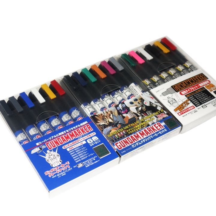 For Bandai Gundam Mr.Hobby Gundam Marker Pen Fine Tip For Panel Line GM01 Model