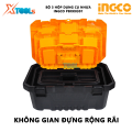 Bộ hộp đựng dụng cụ 3 cái bằng nhựa INGCO PBXK0301 | Bộ 3 thùng đựng đồ nghề hộp dụng cụ bằng nhựa 14”, 17”, 20” chất liệu polypropylene chứa các thiết bị, đồ nghề [CHÍNH HÃNG] [XTOOLs]. 