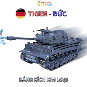 Xe Tăng Điều Khiển Từ Xa Cỡ Lớn Tiger Đức Leopard 2A6 M1A2 Mỹ 99G Trung Quốc Sáng Đèn Phát Nhạc Phun Sương Siêu Ngầu