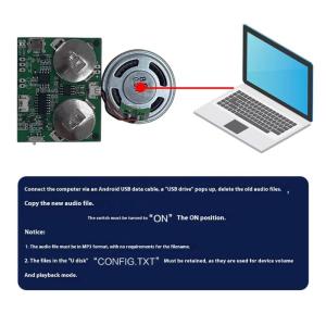Programmable Voice Recorder Module 4MB Storage USB Rechargeable For Personalize Electronics And Creative Applications