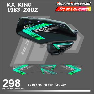 RX KING 1983-2002  (COD) STIKER STRIPING MOTOR YAMAHA RX KING  HOLOGRAM DAN TRANSPARAN