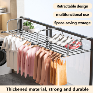 Balcony Retractable Shoe Drying Rack Thickened Set Shoe Rack Thickened Drying Rack for Window