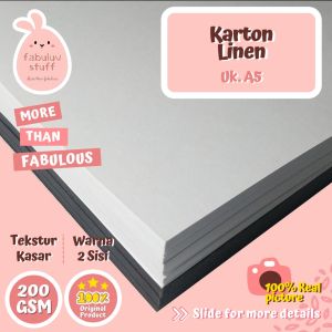 (ISI 10) Karton Linen 200 gsm A5