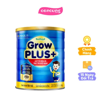 Sữa GrowPLUS+ Xanh 1.5kg cho Bé từ 1 Tuổi – Tăng Cân Phát Triển Toàn Diện