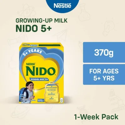 NIDO 5+ Growing-Up Milk Powder for School-Age Children 5+ Years Old 370g