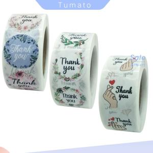Tumato Flower Thank You Stickers Labels Gift Packaging Stickers Birthday Party Wedding