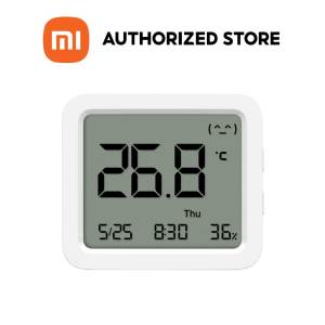(NEW) Mi Temperature and Humidity Monitor 3 วัดความชื้น วัดอุณหภูมิ I หน้าจอใหญ่ I แสดงเวลา วันที่ วันในสัปดาห์