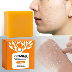 new 100g Orange Enzymes Mild Exfoliating Brightening Soap BarFace Body Gentle Cleansing Hydrating MoisturizingSmooth Tender Skin hot