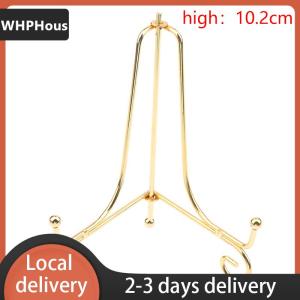 WHPHous Vàng sắt hiển thị đứng Craft Bracket cuốn sách chủ ảnh bệ Bát món ăn khung hình ảnh tấm Giá vẽ lưu trữ trang trí