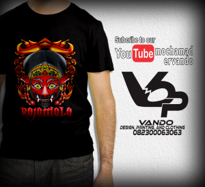 KAOS WAYANG ROJOMOLO / KAOS PRIA DISTRO / KAOS JAWA / KAOS MURAH