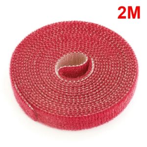 20/2M Nylon Plant Ties Plant Bandage Hook Tie Loop Adjustable Plant Support Reusable Fastener Tape for Home Garden Accessories