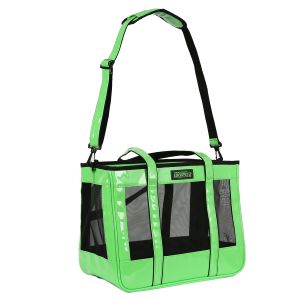 EDENPETZ Thời trang Túi đựng vật nuôi lưới thoáng khí chất liệu da PU tải 7kg du lịch lớn Dog balo du lịch gấp gọn Túi Xách Mèo