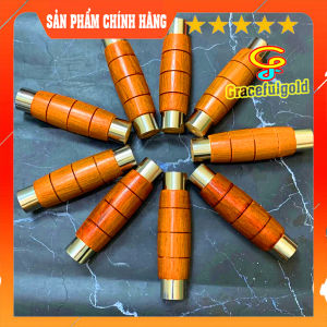 Cán chuôi dao chất gỗ lim chắc khỏe khâu inox hai đầu
