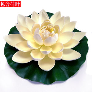 Artificial Lotus Flower Floating Water Lily EVA Lotus for Pond Decor Dance Props Indoor Outdoor Decorative Flowers