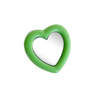 Portable Love Shape Phone Grip with Extendable Feature & Back Mirror Heart Form Telescopic Phone Stand for Convenience