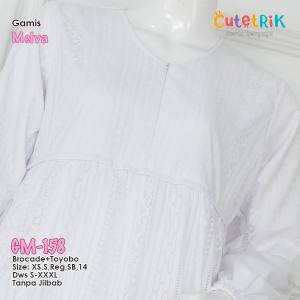 Gamis Brokat Anak Perempuan Putih Elegan dengan Renda - Cutetrik Terbaru 2025