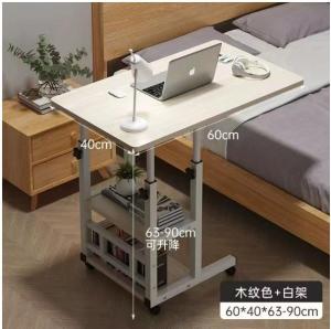 Adjustable desk easy to move with rounded corners suitable for small Spaces and beside the bed