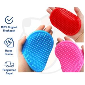 Sisir Grooming Sikat Karet Mandi Kucing Anjing