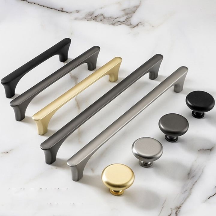 Black Cabinet Door Handle for Wardrobe, Grey Closet Cupboard, Drawer ...