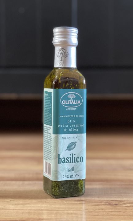 OLITALIA Extra Virgin Olive Basil Dressing Oil Minyak Selasih