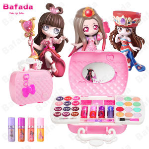 Bafada Princess Lori Makeup Set For KidsPretend Play ToysNon-Toxic Cosmetics Set Toy kids make up setCute Play House Toy Kid Cosmetic Hand Bag Beauty Kit Mini Portable Make Up Set ToySafe No Toxic For Girl Christmas Birthday Gifts