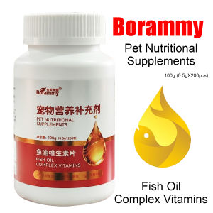 Borammy pet nutritional supplements Fish oil complex vitamins Tablets 100g (0.5gX200pcs)