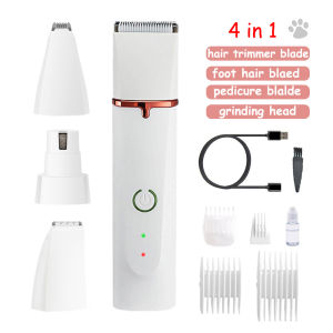 4in1 Pet Dog Razor Grooming Razor for Dogs Multifunctional Trimming Nail Grinding Waterproof