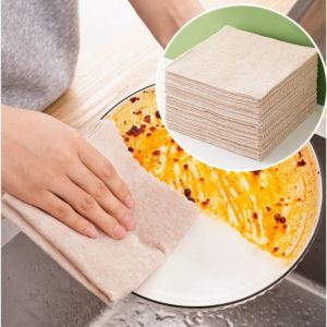Khăn Lau Đa Năng Xơ Mướp 10 Miếng – Thấm Hút Tốt Lau Sạch Nhanh Không Mùi Tái Sử Dụng Tiện Lợi