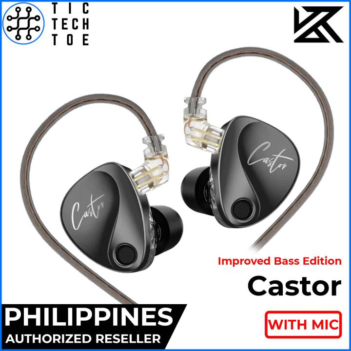 KZ Castor Bass Edition Dual Dynamic Driver Adjustable Tuning Metal