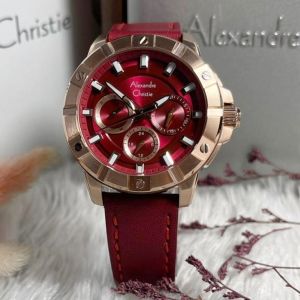 Jam Tangan Wanita Alexandre Christie AC 6609 AC6609 AC 2B10 AC 2B17 Original Garansi Resmi 1 Tahun - Tali Rantai & Tali Kulit