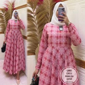 GAMIS MONALISA CIRCLE CATUR/GAMIS MUSLIMAH TERBARU/BUSANA MUSLIMAH TERBARU
