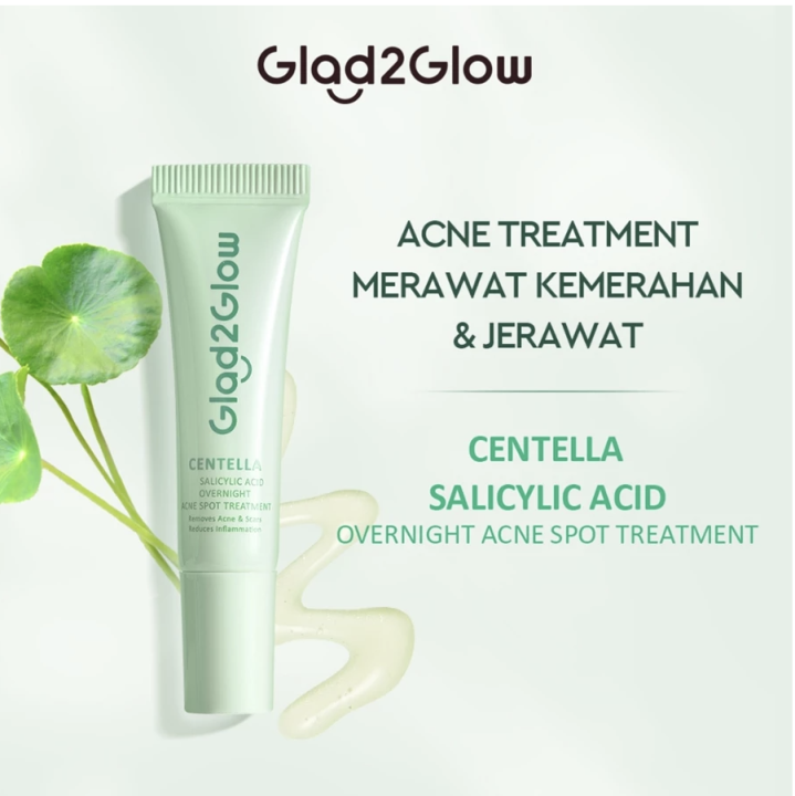 Curated visual reference: Gallery Detail: Glad2Glow Centella Overnight Acne Spot Cream Treatment