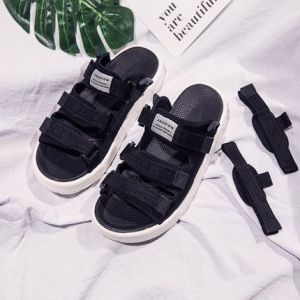 Men s shoes รองเท้าแตะในร่มที่สะดวกสบายในฤดูร้อนรองเท้าแตะคู่กลางแจ้งที่เข้ากันได้ทั้งหมด รองเท้ารัดส้น ช