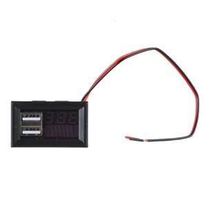 หน้าจอดิจิตอล LED โวลต์มิเตอร์แผงทดสอบเครื่องทดสอบแรงดันไฟฟ้าจอภาพสำหรับ DC12V รถยนต์รถจักรยานยนต์มิเตอร์วัดกระแสไฟขนาดเล็ก