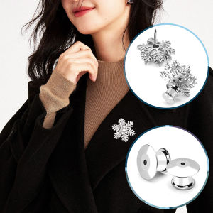 LYM 10pcs Locking Pin Back Locking Pin Keeper Clasp Metal Pin Backing for Brooch Lapel Pin Lock Accessories