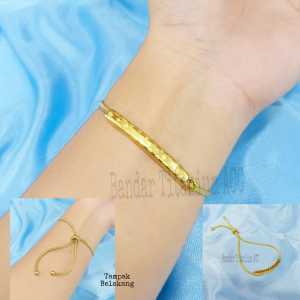 GELANG SERUT  TITANIUM TABUNG PERHIASAN ANTI KARAT&ANTI LUNTUR || Bandar Titanium ACC