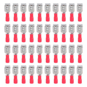 Piggybacks Spades Connectors with Quick Disconnect Feature Half Insulated Crimps Terminals Easy Installs Cable Terminals set