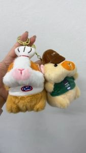 🔥Ready Stocks🔥Adorable Hamster Key Chain  Cute Soft Plush Doll Bag Pendant Collectible Keyring Gift For Kids & Adults