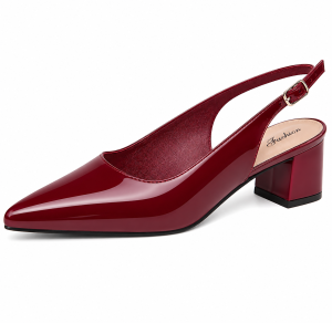 Recommend For You Trending Women’s Slingback Shoes Pointed Toe 5cm Block Heels Comfortable Elegant Pumps for Work Party