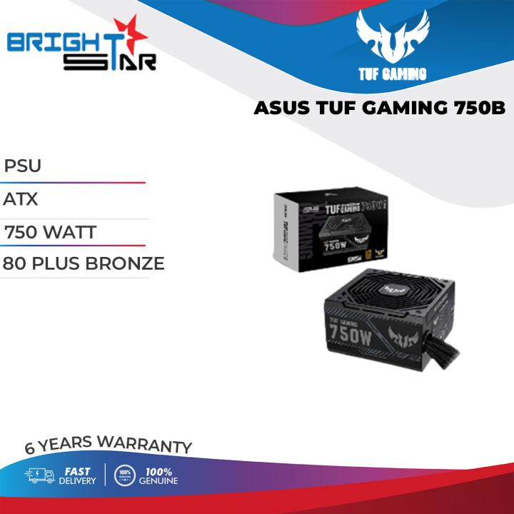 ASUS TUF Gaming 750W Bronze ( ATX | 750 WATT | 80 PLUS BRONZE | 6Y ...