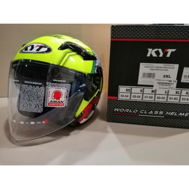 KYT Helmet Venom Open Azlan Shah Replica 2018 Lazada