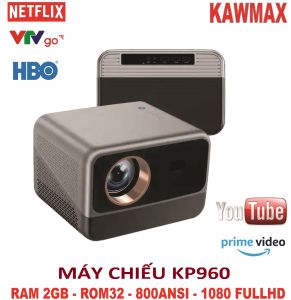 [BẢO HÀNH 1 NĂM] Máy chiếu KAW K960 plus - Độ sáng lớn độ phân giải Full HD 1080P - Hệ Điều Hành Có Sẵn Bảo Hành 12 Tháng