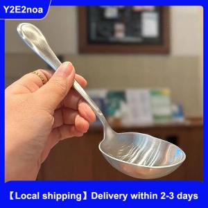 【Local shipping】 Large Stainless Steel Round Head Buffet Serving Spoon Thicken Kitchen Dinner Dish Soup Rice Western Restaurant Bar Public Spoon
